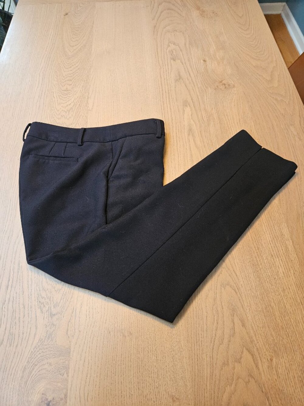 Talbots Hampshire Ankle Pant 6 Regular Black Straight Leg Work Trouser